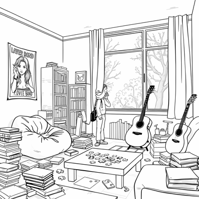 Lazy Coloring Page