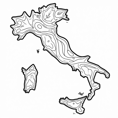 Italian Alphabet Coloring Page