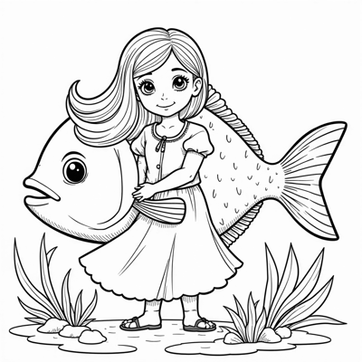 THE FISH OF CAROLINA Carolina Had Been Given A... Coloring Page