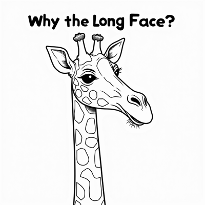 The Words Why The Long Face On The Top Of Page A... Coloring Page
