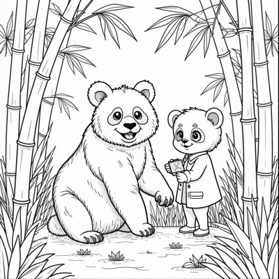 Panda Coloring Page