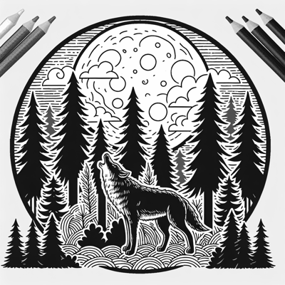 Imagine Prompt A Printable Black And White... Coloring Page