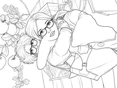 A Woman Is Holding A Large Brown Teddy Bear She Is... Coloring Page