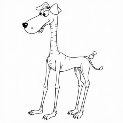 DADDY LONG LEGS Coloring Page