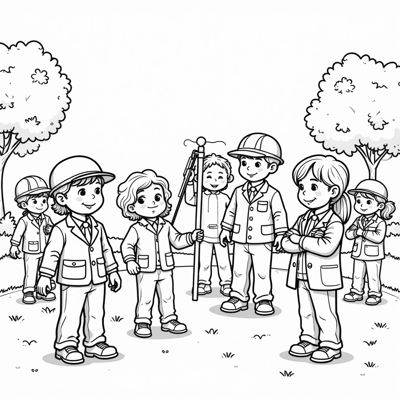 Police Officer Teacher Architect Graphic Designer... Coloring Page