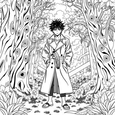 Asuma Sarutobi Coloring Page