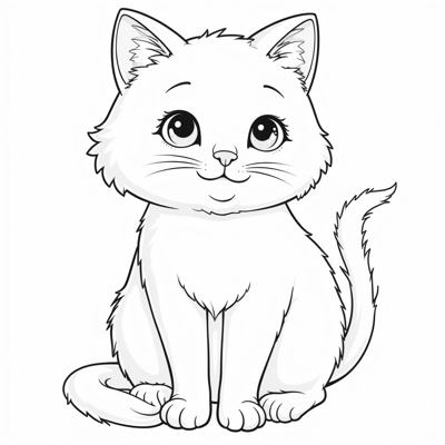 Cat Coloring Page