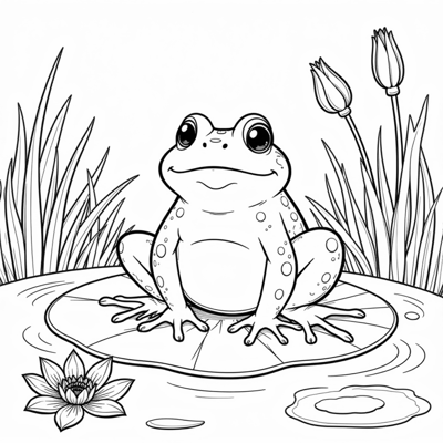Frog Coloring Page