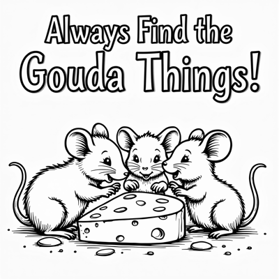 The Words Always Find The Gouda Things On The Top... Coloring Page