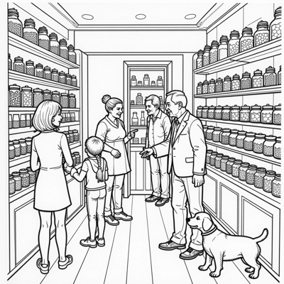 Candy Coloring Page