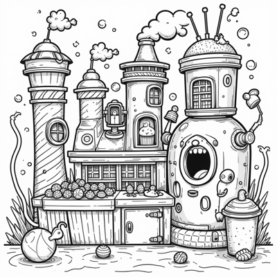 Willy Wonka Coloring Page