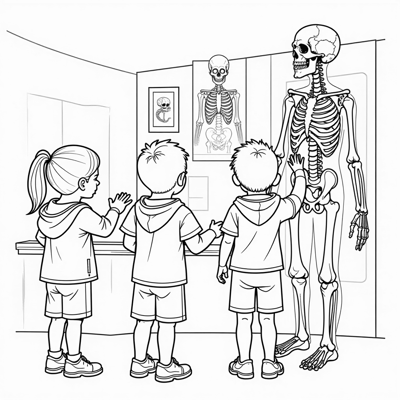 Human Anatomy Coloring Page