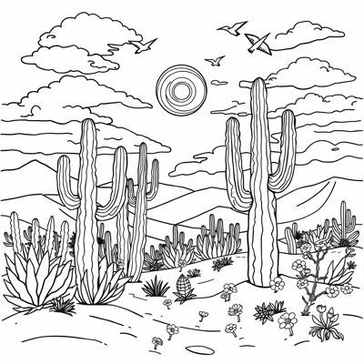 A Medium Quality Detailed Illustration Of A Big... Coloring Page