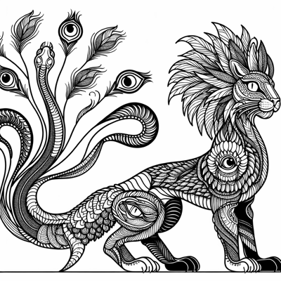 I Want To Make A Drawing With The Eyes Of A Cat... Coloring Page