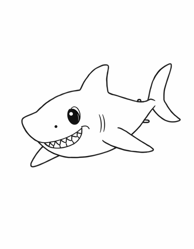 Shark Coloring Page