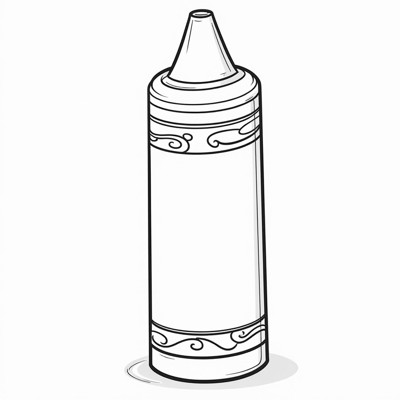 Crayon Coloring Page