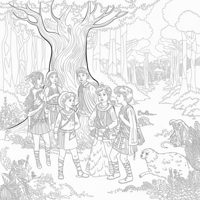 A Anime Coloring Page