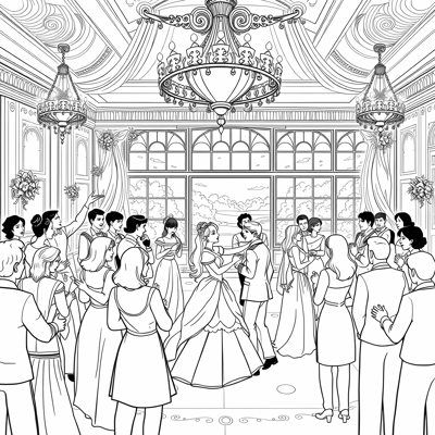 Princess Belle And Princess Mulan Coloring Page