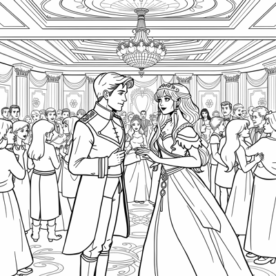 Princess Belle And Princess Mulan Coloring Page