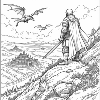 Skyrim Coloring Page