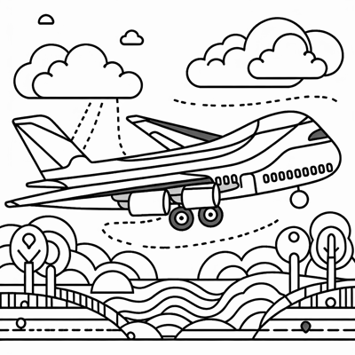 I Would Like To Draw An Airbus A380 Which Is A... Coloring Page
