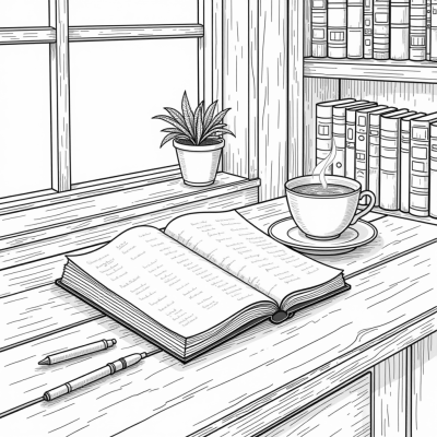 Diary And Journal Personal Life Coloring Page