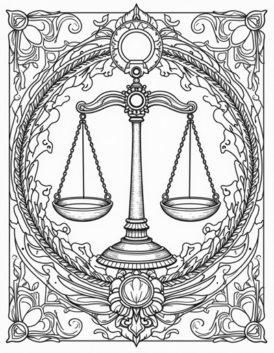 Design An Elegant And Balanced Coloring Page That... Coloring Page