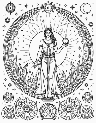 Design A Futuristic And Innovative... Coloring Page
