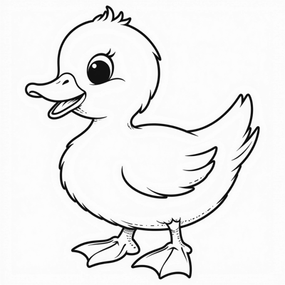 Duck Coloring Page