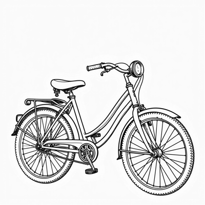 Pedicab Coloring Page