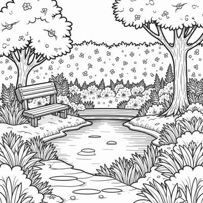 Garden Coloring Page