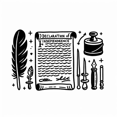 Declaration Of Independence 1776 Coloring Page