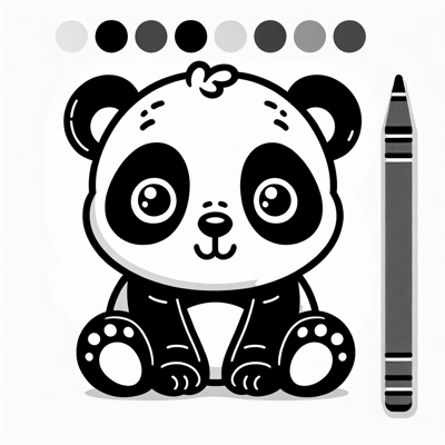 Baby Panda Coloring Page