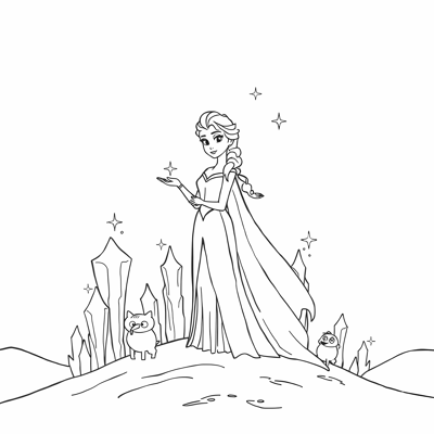 Frozen Elsa Coloring Page