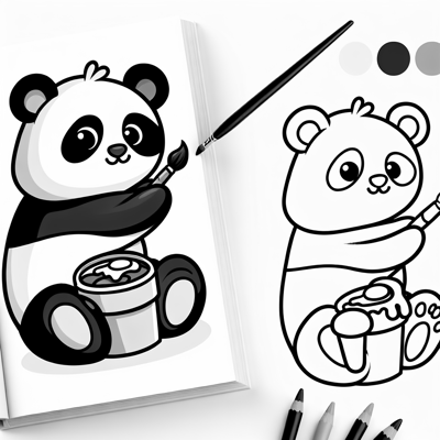 Coloring Book For Kids No Detail Outline No Colour... Coloring Page