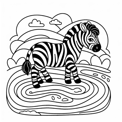 Coloring Book For Kids No Detail Outline No Colour... Coloring Page