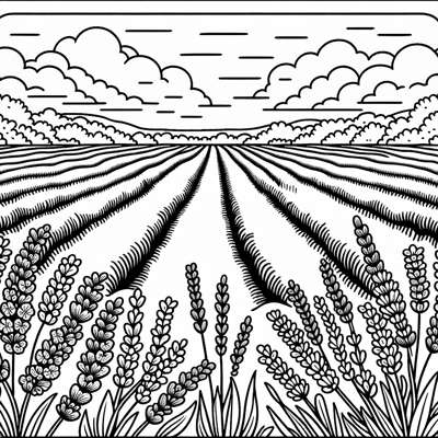 Create A Floral Pattern Depicting Fragrant... Coloring Page
