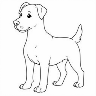 Dog Coloring Page