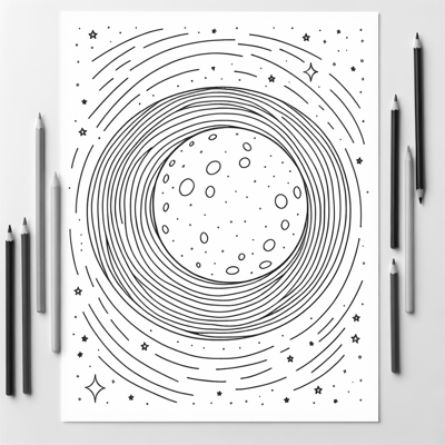 New Moon Coloring Page