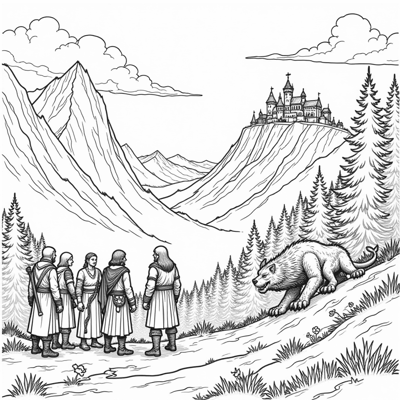 A Fourth Wing Inspired Coloring Page