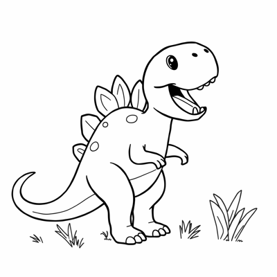 Dinosaur Coloring Page
