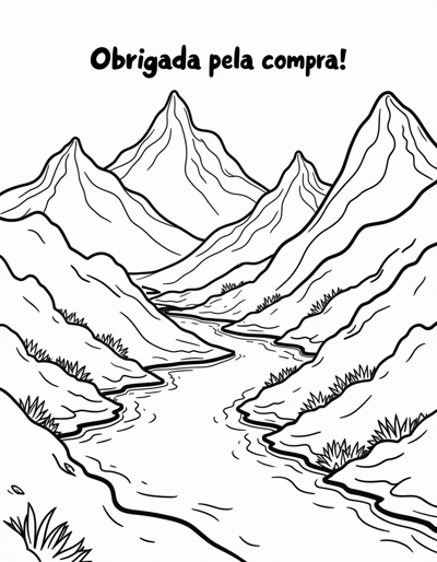 The Words Obrigada Pela Compra On The Top Of Page... Coloring Page