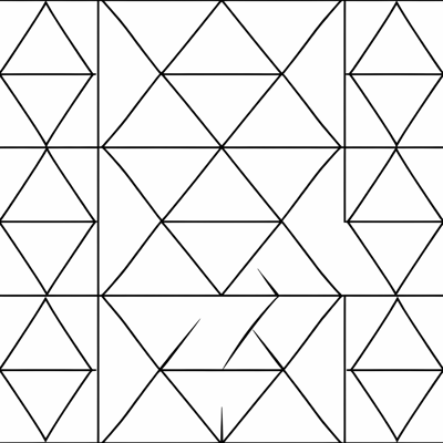 Repeating Triangles Pattern Coloring Page