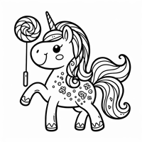 Lollipop with Unicorn