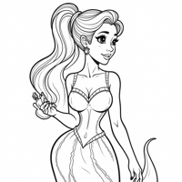Ursula Whispered Secrets To Shadows Coloring Page