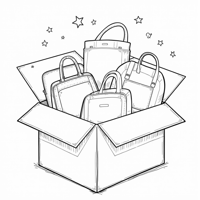 A Light Transparent Bag That Was Full Of Curiosity Coloring Page