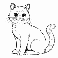 Cat Coloring Page