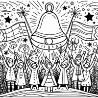 Let Freedom Ring Coloring Page