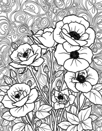 Garden Of Wild Roses Coloring Page