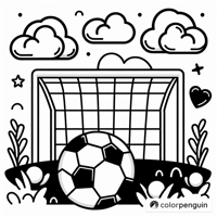 Soccer Fun Coloring Page